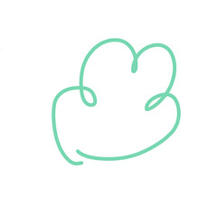 Element abstract drawing doodle line art