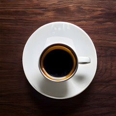 Fototapeta na wymiar テーブルに置かれたコーヒーカップのイラスト