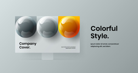 Abstract web banner design vector illustration. Premium display mockup site screen layout.