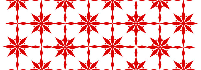 zima wzór czerwony baner 27 © MiriamArt Studio