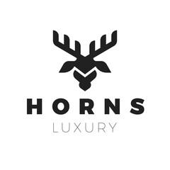 Fototapeta premium Deer Head Logo Template Illustration