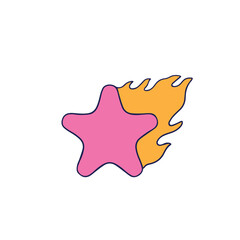 Retro Sticker 90s Nostalgic Vector Illustration Stickers