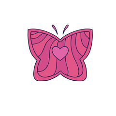 Retro Sticker 90s Nostalgic Vector Illustration Stickers