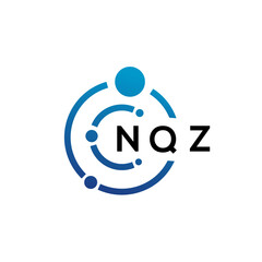 NQZ letter technology logo design on white background. NQZ creative initials letter IT logo concept. NQZ letter design.