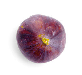 Fototapeta premium Fresh ripe fig isolated on white background