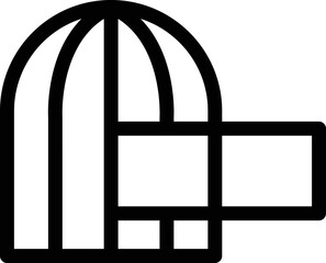 opened cage icon. Isolated vector black outline stamp label rounded badge product tag on transparent background. Symbol.