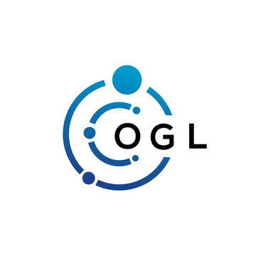 OGL letter technology logo design on white background. OGL creative initials letter IT logo concept. OGL letter design.