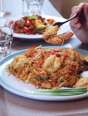 A prawn stick on fork from 