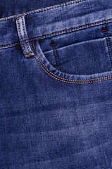 Fototapeta premium Part of blue jeans.