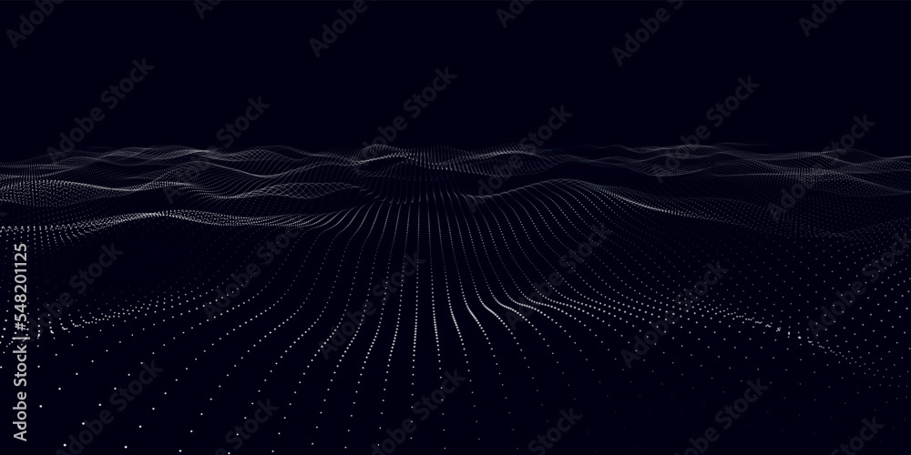 Poster abstract futuristic background. big data visualization. network connection. data transfer. 3d render