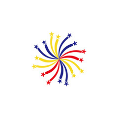 independence day of Colombia icon set vector sign symbol 