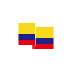 independence day of Colombia icon set vector sign symbol 