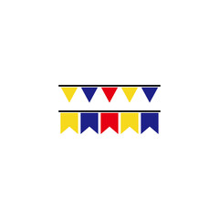 independence day of Colombia icon set vector sign symbol 