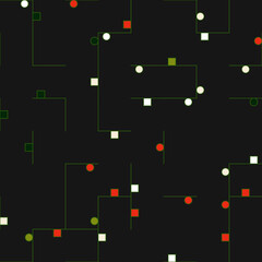 Decorative diagram colorful geometric figures background illustration