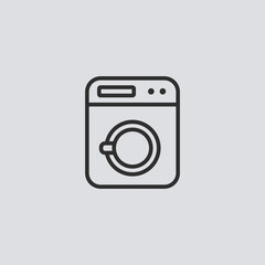 Washing machine vector icon sign symbol