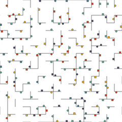 Decorative diagram colorful geometric figures background illustration