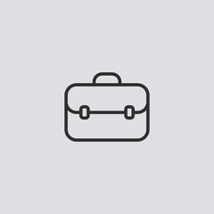 Suitcase vector icon sign symbol