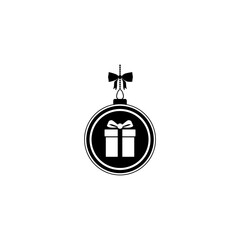 Gift box line icon.