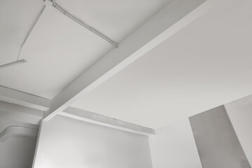 Obraz premium Ceiling with modern ventilation system in renovated room