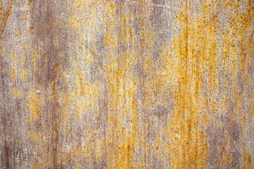 Texture of rusty iron, cracked paint on an old metal surface. Sheet of rusty metal with cracked and peeling paint, background for design with copy space.