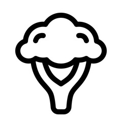 broccoli line icon