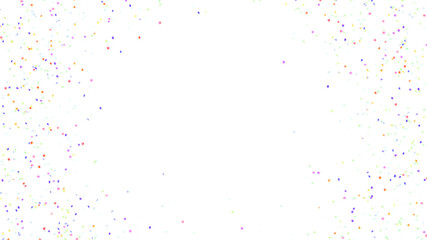 confetti Colorful stars around the edges.