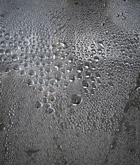 water drops on glass