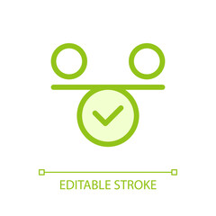 Balance pixel perfect glassmorphism ui icon. Inner harmony. Comparison. Color filled line element with transparency. Vector pictogram in glass morphism style. Editable stroke. Arial font used