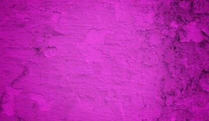 A textured purple concrete wall with a prominent vertical crack. 