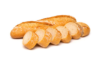 Baguette isolated on a white background