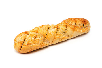 French bread baguette isolated on a white background
