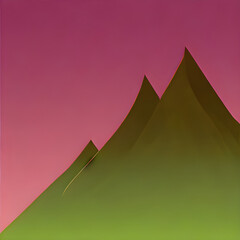 山の形のような抽象的なイラスト