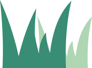 Simple cartoon grass doodle cartoon decoration