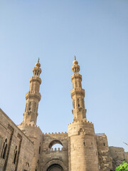 Fototapeta premium View of the Bab Zuweila gate, old Cairo, Egypt