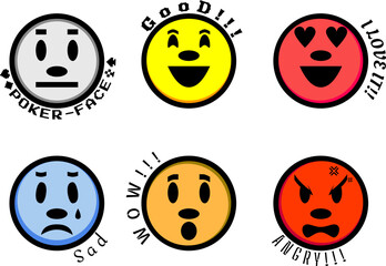 emotion face sticker