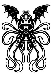 cthulhu, magic, dark monster, world demon, demon, 