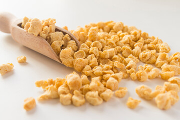 Milk soy on white background