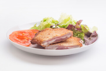 San jacobo, librito (steak filled cheese ham)