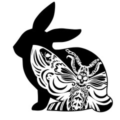 
Easter bunny, bunny, Easter, Halloween, moth, animal, wild, doodle, line art, outline, rabbit, zentangle, vector, drawing, mammal, tattoo, art
