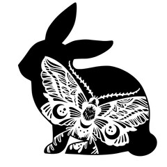
Easter bunny, bunny, Easter, Halloween, moth, animal, wild, doodle, line art, outline, rabbit, zentangle, vector, drawing, mammal, tattoo, art
