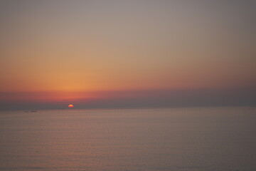 Fototapeta premium the sunset of Chebu-do, jebudo in korea