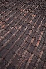 the beauty of the roof tile pattern