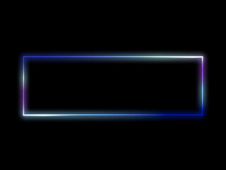 Geometric hexagon shape neon frames luxury line vector illustration