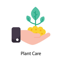 Plant Care vector Flat  Icons. Simple stock illustration
