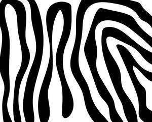 vector drawn stripes pattern. zebra skin texture