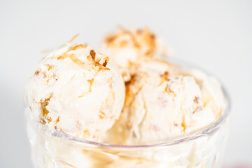 Coconut ice cream