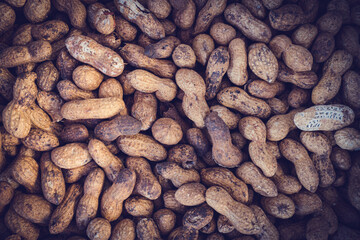 Peanut Background Texture. Roasted Peanuts