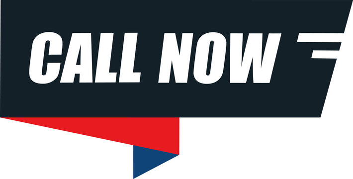 Call now support ribbon with text