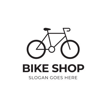 Bicycle logo concept icon vector. Simple design modern vector.