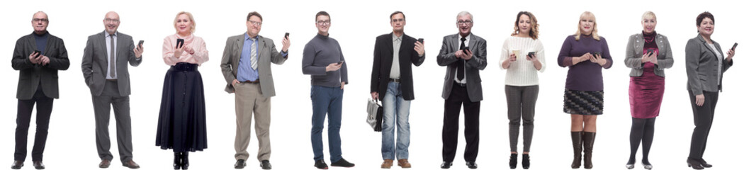 group of people holding phone in hand and looking at camera